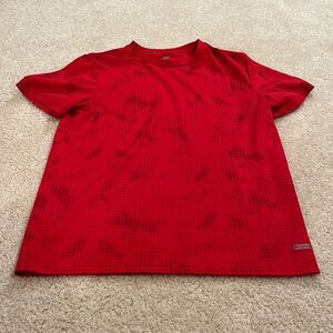 SIZE LARGE TEK GEAR KIDS RED SHIRT